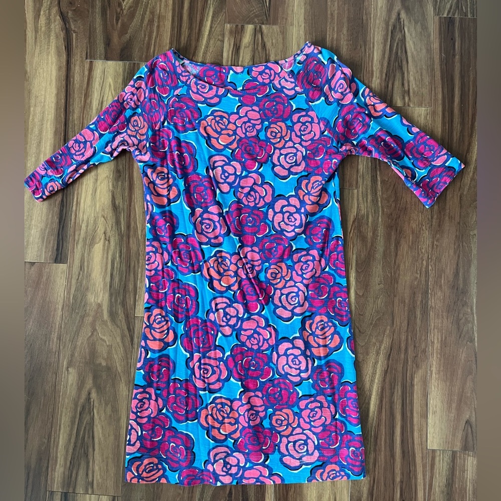 Lilly Pulitzer Floral Cotton Dress Size Small